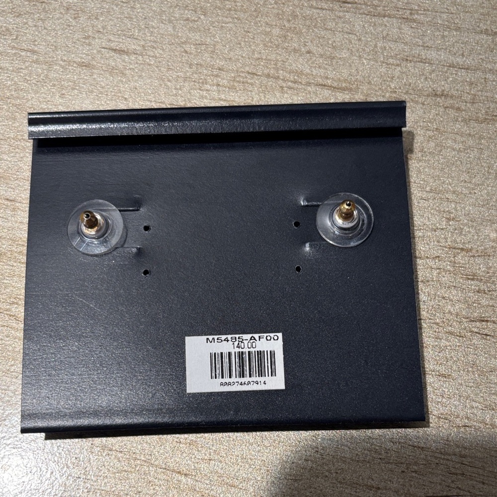 John Medeiros Gold and Silver Oval Pave Earrings NEW! - Picture 2 of 3